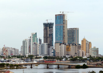Fototapeta na wymiar Cartagena de indias. It is the fifth-largest city in Colombia and the second largest in the region, after Barranquilla. 