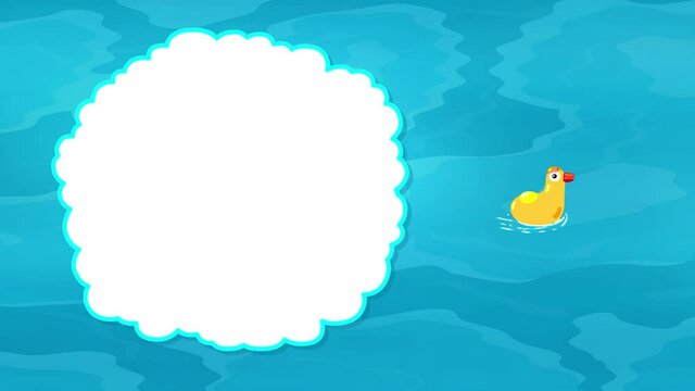 looping background for kids. Sweet chiildren animation.
