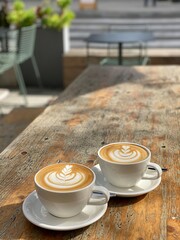 cup of coffee on the table