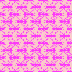 Big ant in a line seamless repeat pattern background