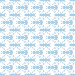 Fototapeta na wymiar Big ant in a line seamless repeat pattern background