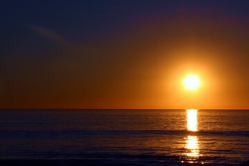 Sunsetting in the coast.