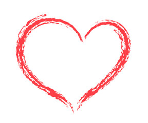 Obraz na płótnie Canvas Heart shape vector, sketch illustration can be used for design of valentine, wedding, love theme romantic