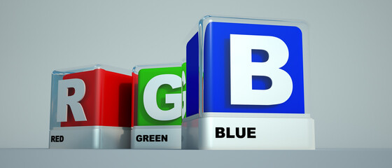 Basic print colors Red green and blue