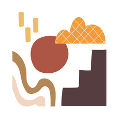 contemporary art work textile style icon