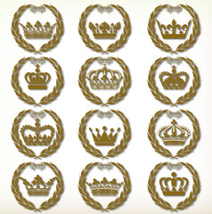 エレガンス 女王様 イラスト素材 パンフレット ティアラ ビンテージ フレーム枠 プリンセス 月桂樹 パイレーツ 海賊 クラウン キング ラグジュアリー 王 冠 王冠 かんむり クロス 洋風 蔦 ツタ 豪華 お城 お姫様 王室 エンブレム ゴージャス