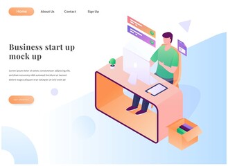 work from home web landing page 