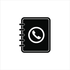 Phone book icon vector
