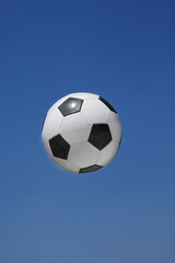 Fototapeta na wymiar Soccer ball floating