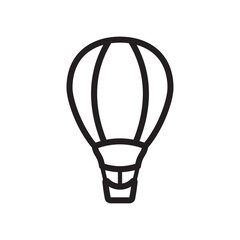 air balloon icon vector symbol template
