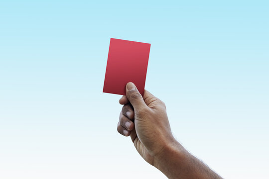 Person Holding Red Card · Free Stock Photo