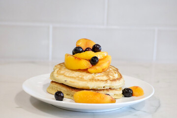 Pancakes with Fresh fruit