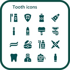 tooth icon set