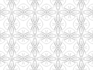 Foto op Plexiglas Seamless pattern design with floral background elements, beautiful ornaments, black, white, orange, pink, red, green, yellow, blue, gray, purple © Bambang