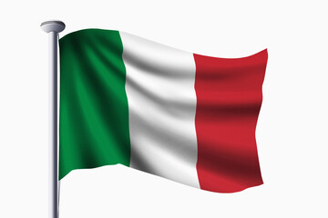 Italy flag waving