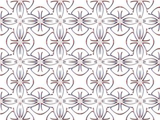 Seamless pattern design with floral background elements, beautiful ornaments, black, white, orange, pink, red, green, yellow, blue, gray, purple