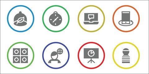 Modern Simple Set of concept Vector filled Icons