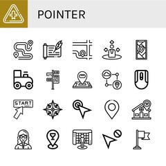 Set of pointer icons