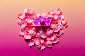 Flower heart background