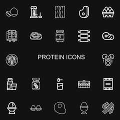 Editable 22 protein icons for web and mobile