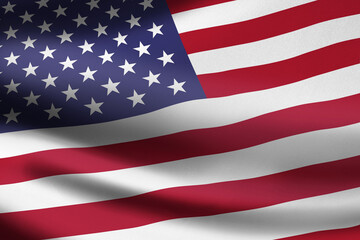 Fototapeta premium United States of America flag waving