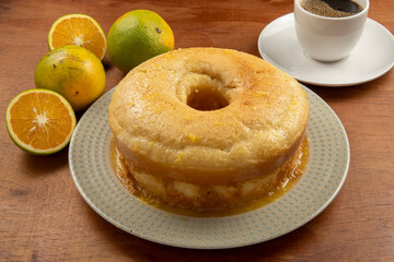 homemade orange cake