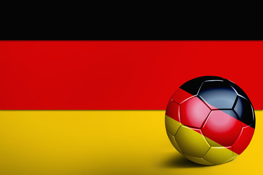 Germany flag with soccer ball