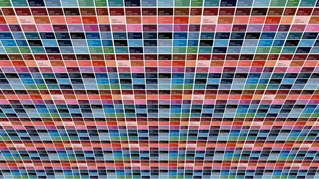 RAL Color Samples Catalog Movement Animation 