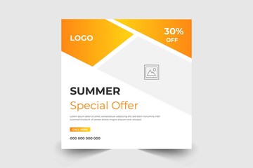 Summer Sale Banner. Special Offer Sale Banners Template Vector