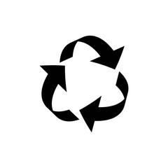recycle arrows sign vector