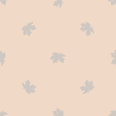 Vector seamless pattern with autumn leaves