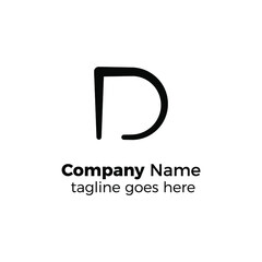 Obraz premium letter d logo design vector illustration