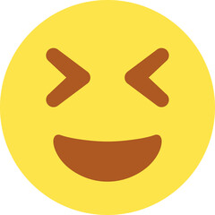 Grin Squint Emoji / Emoticon