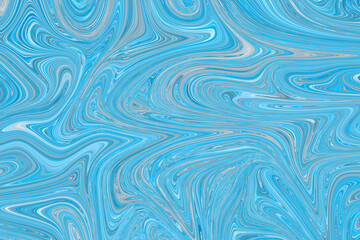 Colourful psychedelic background made of interweaving curved shapes. liquid splash as Illustration.