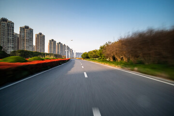 Obraz premium road in city