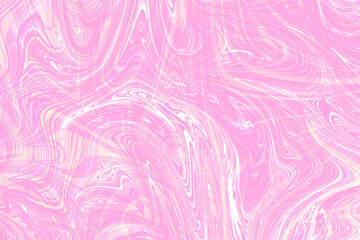 Colourful psychedelic background made of interweaving curved shapes. liquid splash as Illustration.