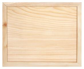 Wooden wall texture, Wood frame panel isolated on white background with clipping path
