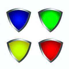 shields vector illustration