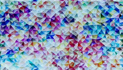 Colorful Triangle Polygon Background Seamless