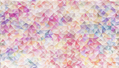 Fototapeta premium Colorful Triangle Polygon Background Seamless