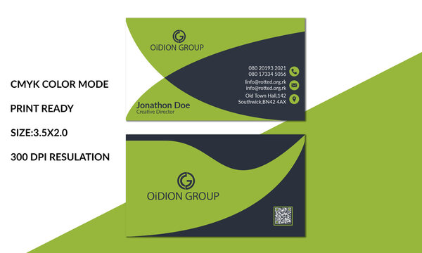 Business card design template