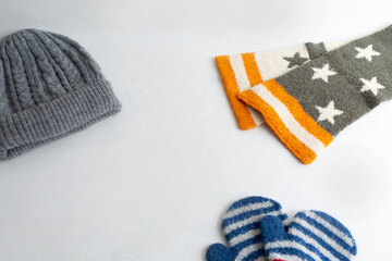 毛糸 冬  寒い  暖かい  手袋  キッズ ニット 帽子