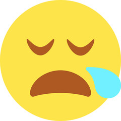 Sleepy Face Emoji / Emoticon