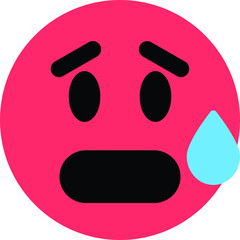 Hot Face Emoji / Emoticon