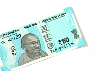 New Indian currency of 50 rupee note