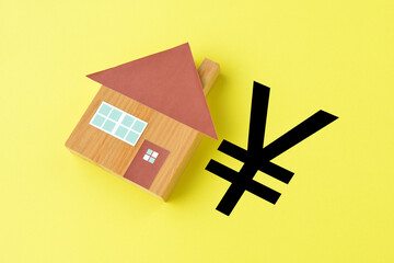 Fototapeta premium 住宅とお金のイメージ