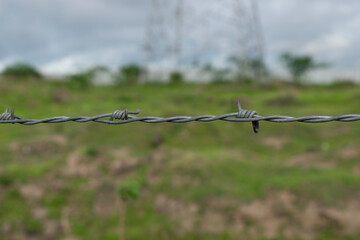 Barbed wire is a seamless vector