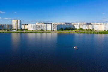 Fototapeta premium The city of Nadym in the Yamalo-Nenets district of Russia