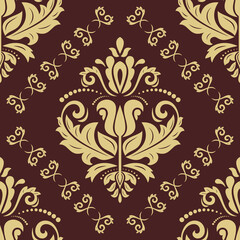 Orient classic golden pattern. Seamless abstract background with vintage elements. Orient background. Ornament for wallpaper and packaging