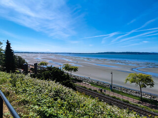 Pacific Beach Seaside Bridge Ocean View Sand Seascape Pier